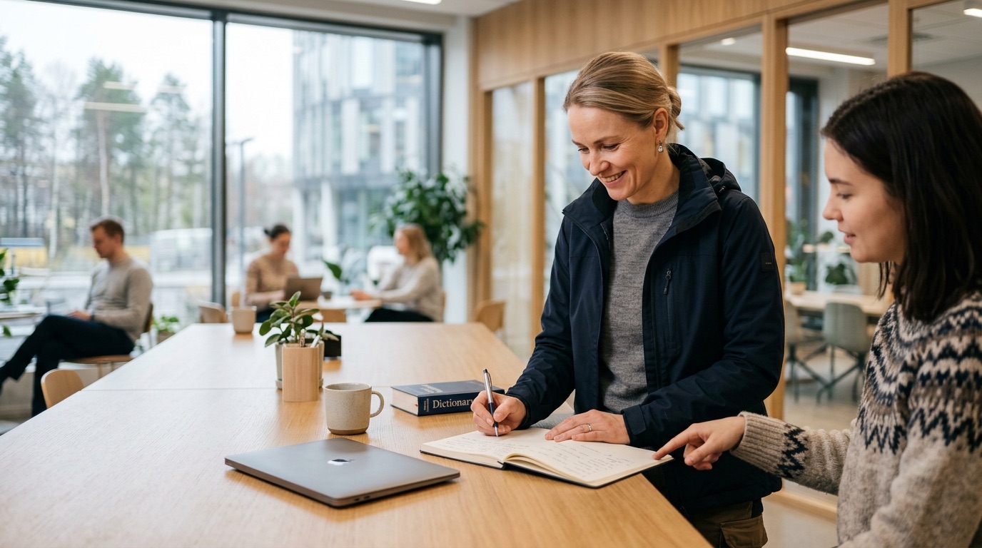 Learning workplace Estonian step by step
