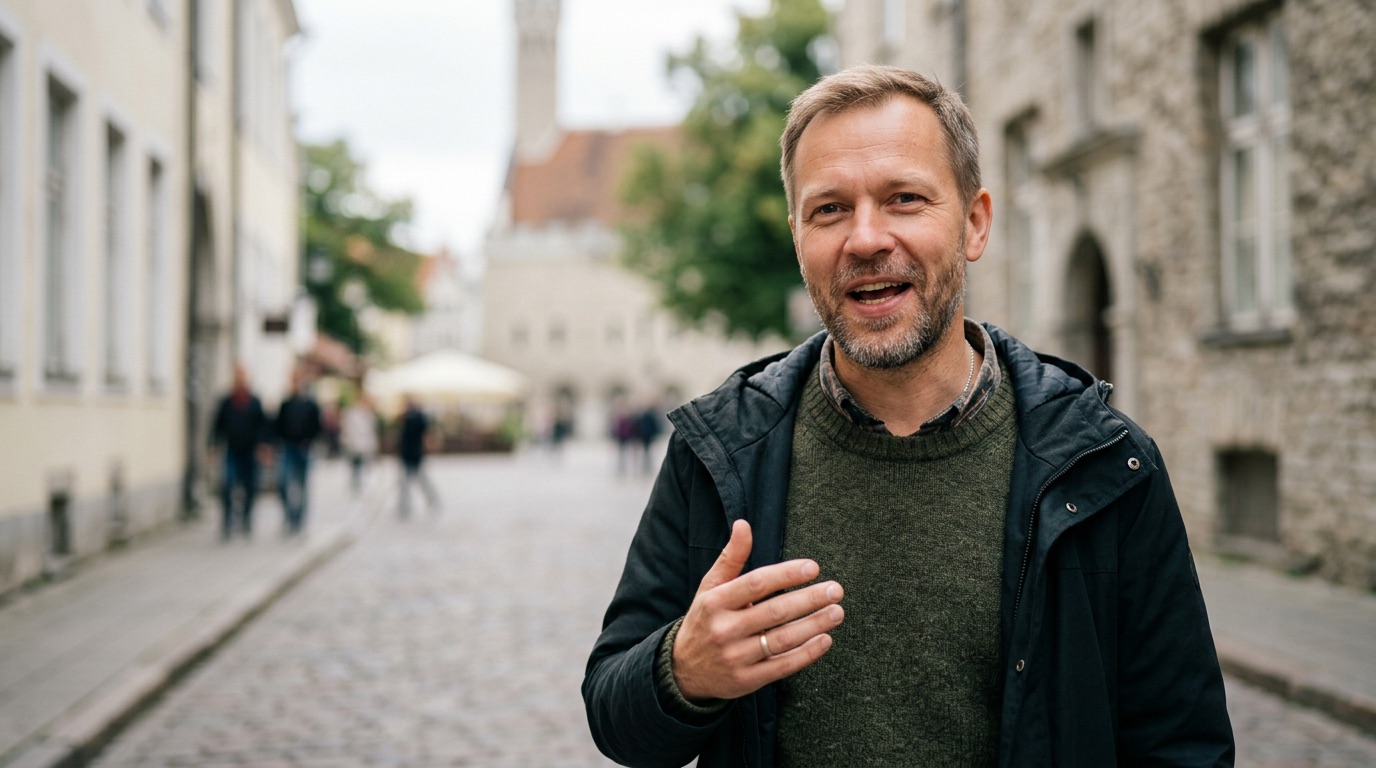 Speaking Estonian aloud in an everyday setting
